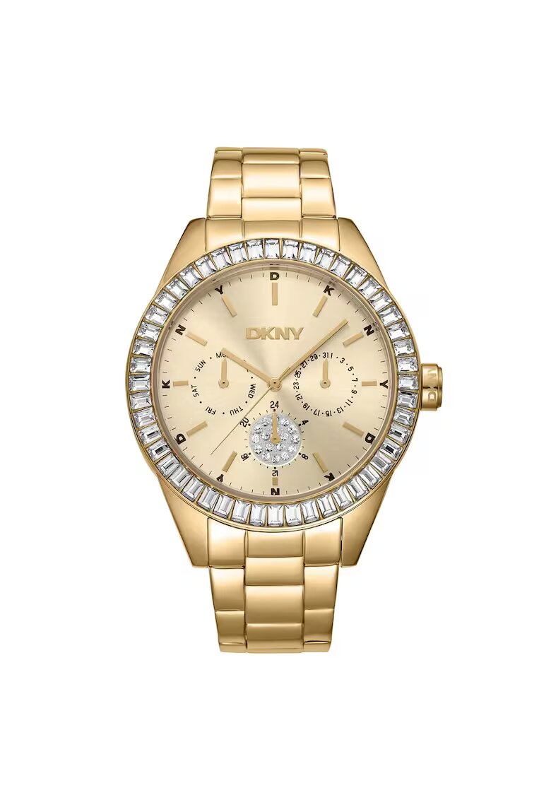 DKNY Ceas dama DK1L027M0045 - otel - 40mm - auriu - mecanism quartz - rezistent la apa 5 ATM