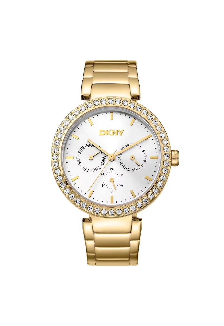 DKNY Ceas dama DK1L044M0055 - otel - 40mm - auriu - mecanism quartz - rezistent la apa 5 ATM