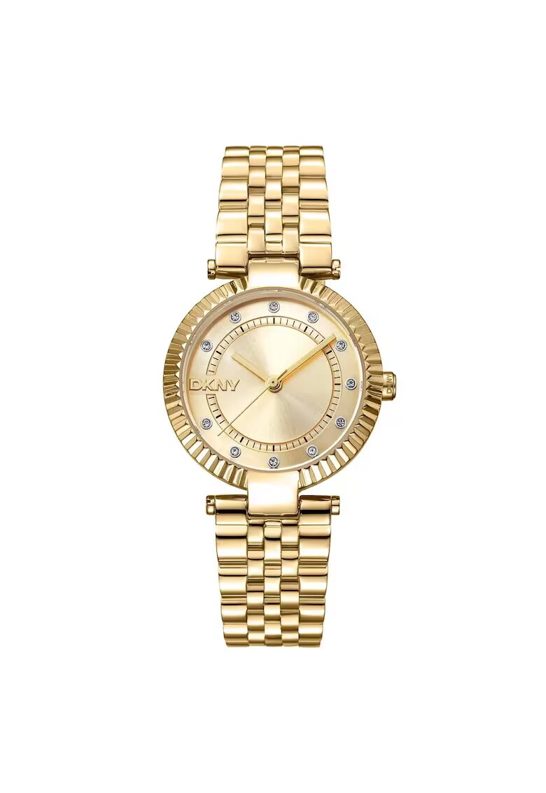 DKNY Ceas de mana dama 30 mm - otel - auriu
