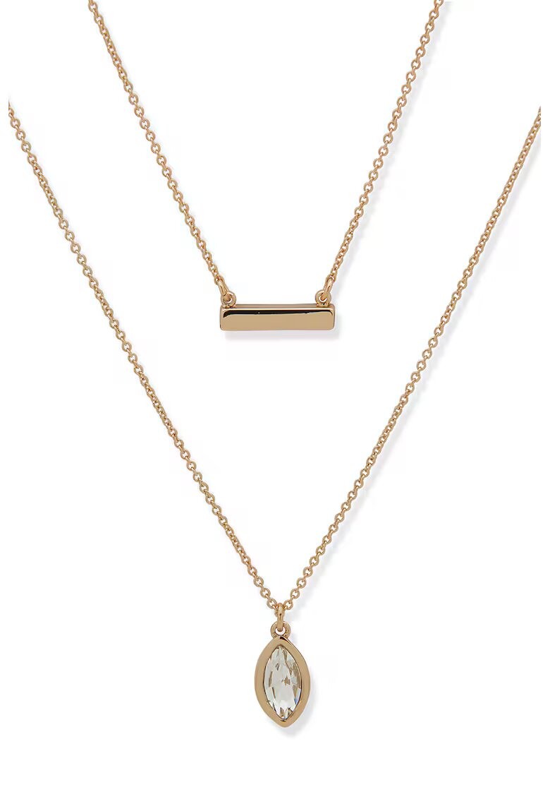 DKNY Colier dublu din alama - Auriu