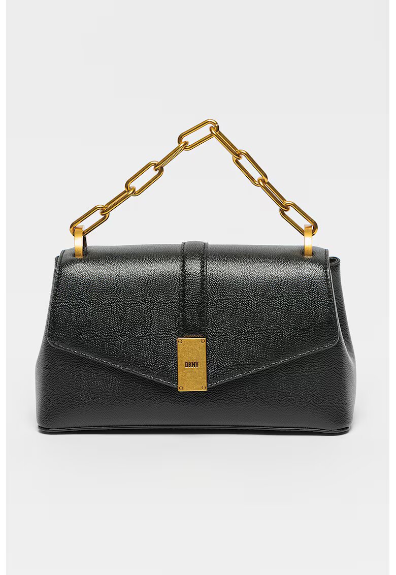 DKNY Geanta crossbody de piele Conner - Negru