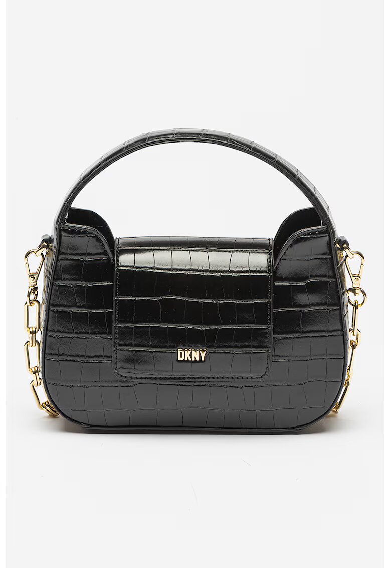 DKNY Geanta din piele ecologica cu maner si bareta detasabila din lant Arden - Negru