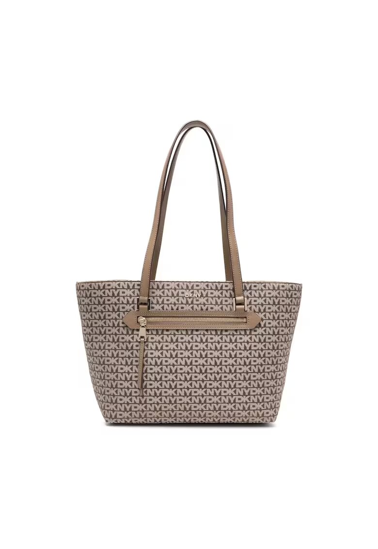 DKNY Geanta tote - maro - piele naturala