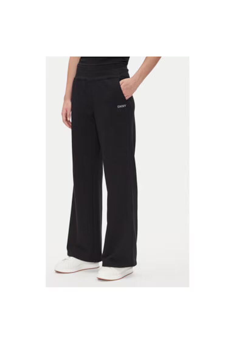 DKNY Pantaloni de trening dama DP5P3601 - Sintetic - Negru - Negru