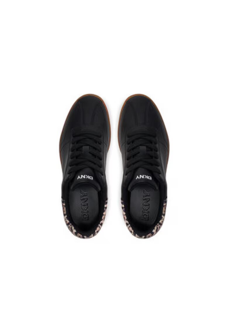 DKNY Pantofi sport dama - K1567385 - Piele naturala - Negru - Negru