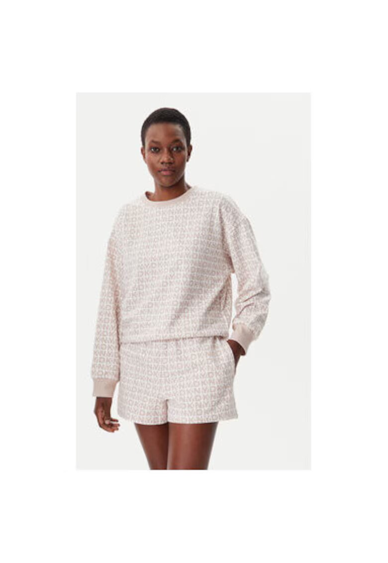 DKNY Pijama dama - 305145659 - Bumbac/Poliester - Bej