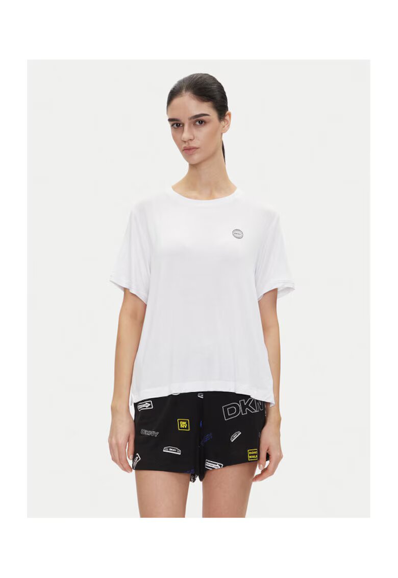 DKNY Pijama dama YI70051 - Viscoza - Alb/Negru