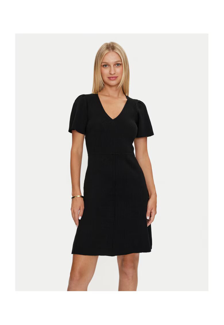 DKNY Rochie dama - 304218774 - Bumbac/Poliester - Negru - Negru