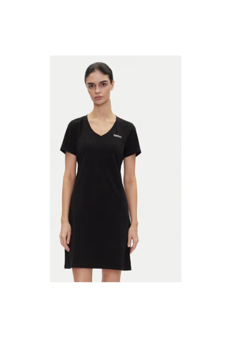 DKNY Sport Rochie dama DP5D4902 - Bumbac/Elastan - Negru - Negru