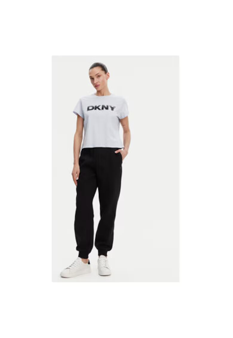 DKNY Tricou dama DP4T1035 - Bumbac - Albastru deschis - Albastru deschis