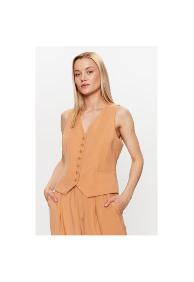 DKNY Vesta dama - 303019969 - Viscoza - Portocaliu - Portocaliu