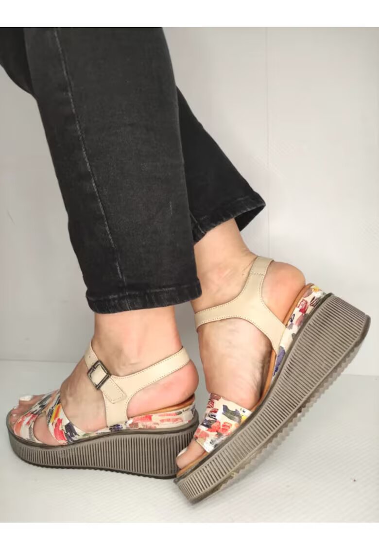 DOGATI Sandale Casual Dama 018 11005 Bej Cu Color - Bej - Bej