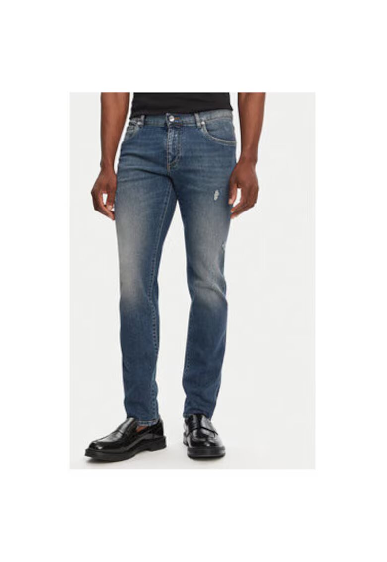 Dolce  Gabbana Blugi Barbati - 305315038 - Bumbac - Elastan - Albastru - Albastru