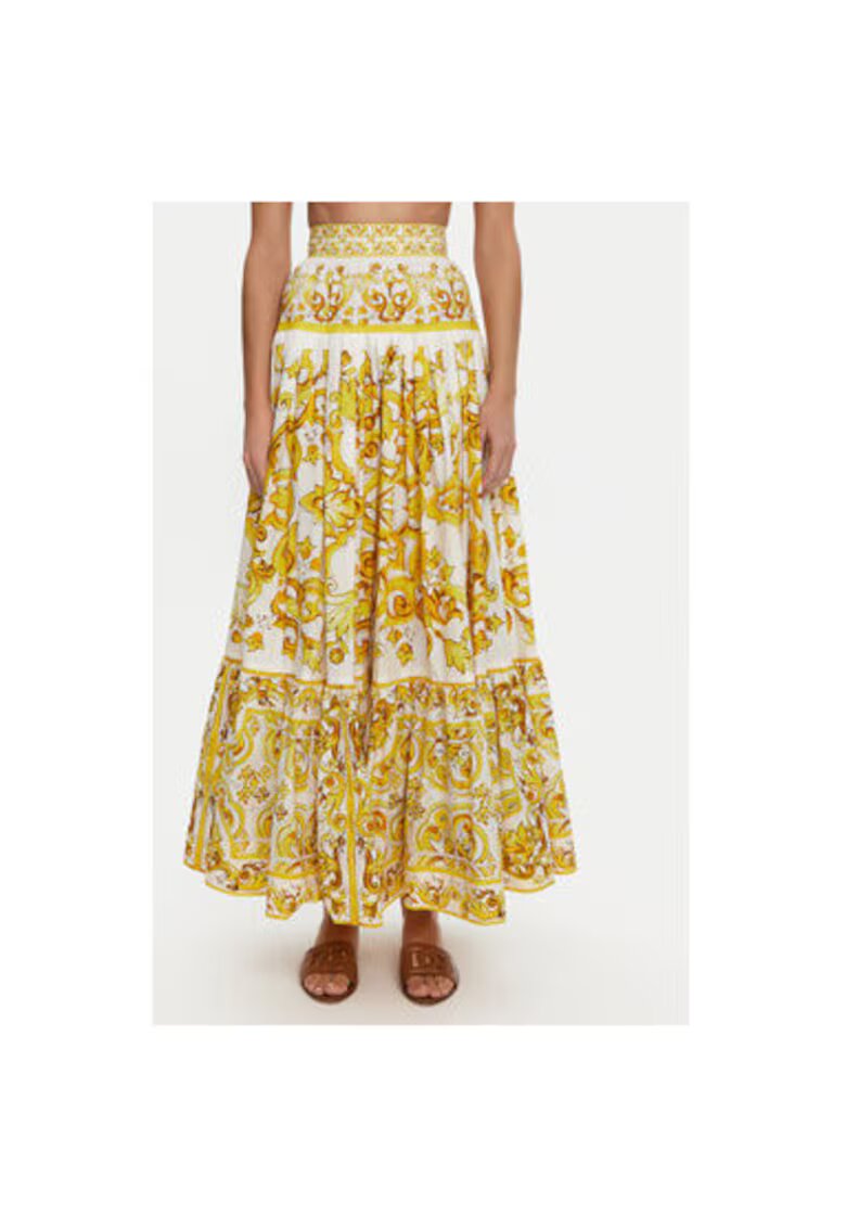 Dolce  Gabbana Fusta Dama - 305315373 - Bumbac - Galben - Galben