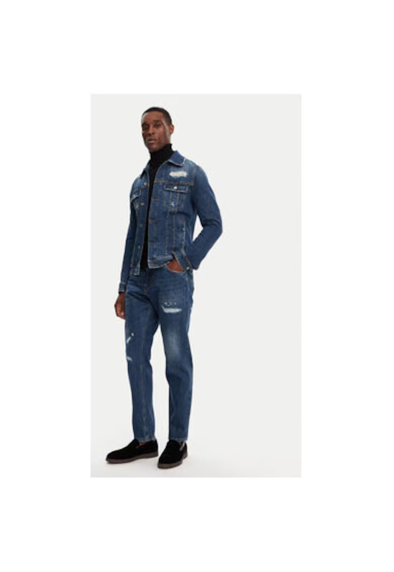 Dolce  Gabbana Geaca Barbati - 305314925 - Bumbac - Elastan - Albastru - Albastru