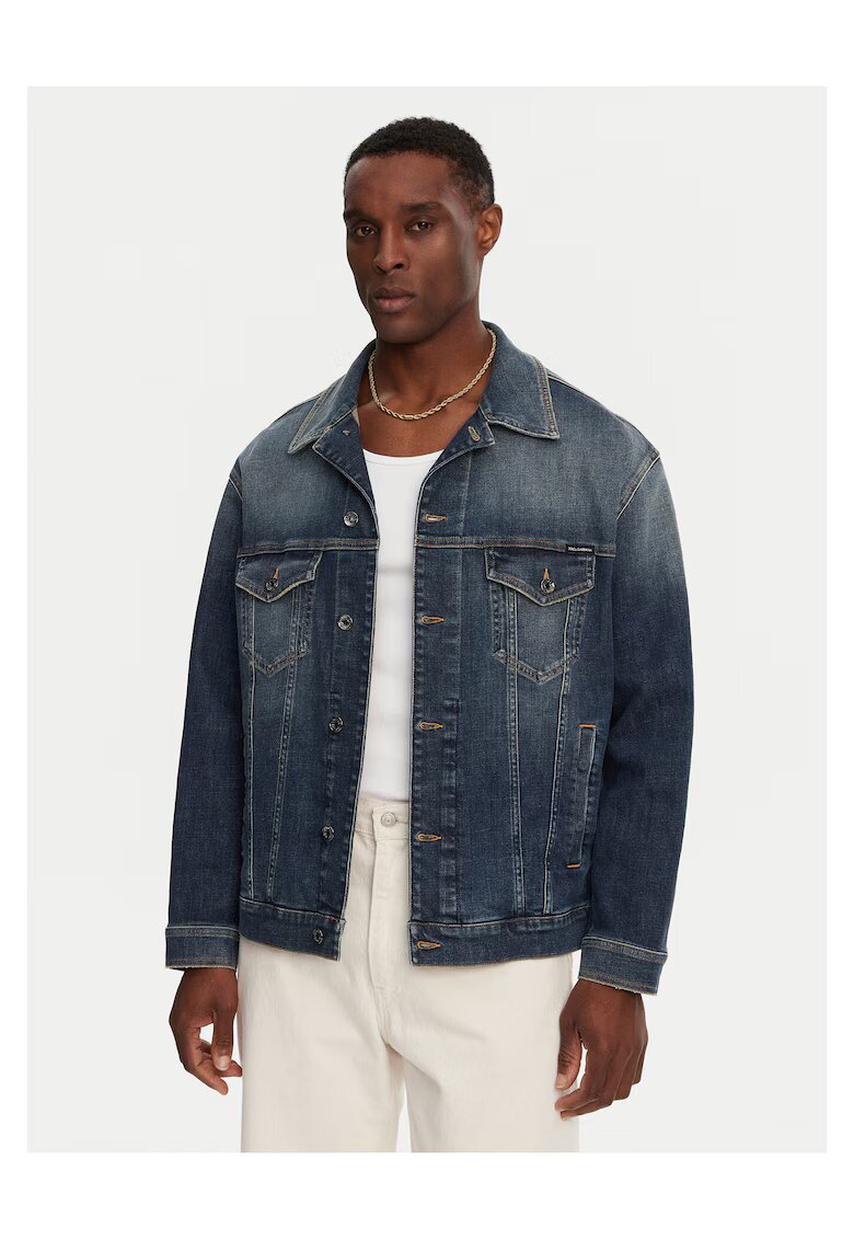 Dolce & Gabbana Geaca de blugi barbati Dolce Gabbana - albastru - denim -