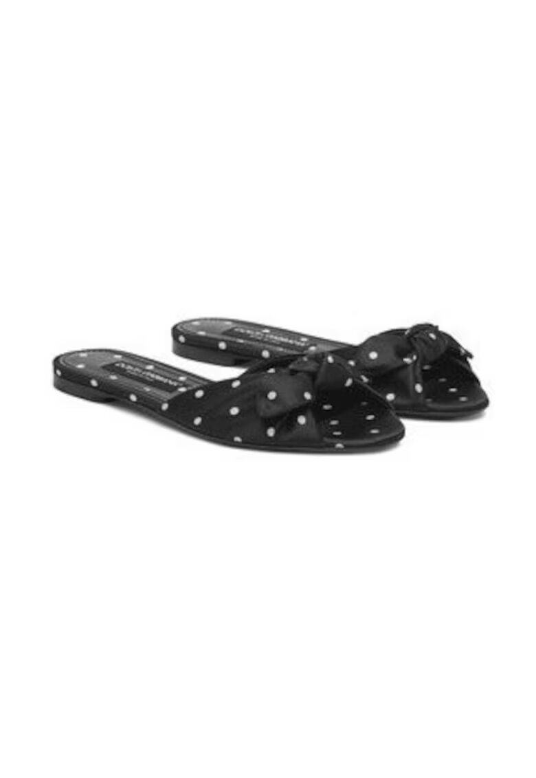 Dolce  Gabbana Papuci dama 305315793 - Textil - Negru - Negru