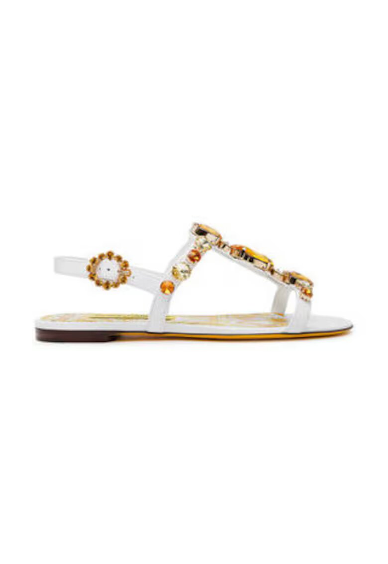 Dolce  Gabbana Sandale din piele naturala - Alb