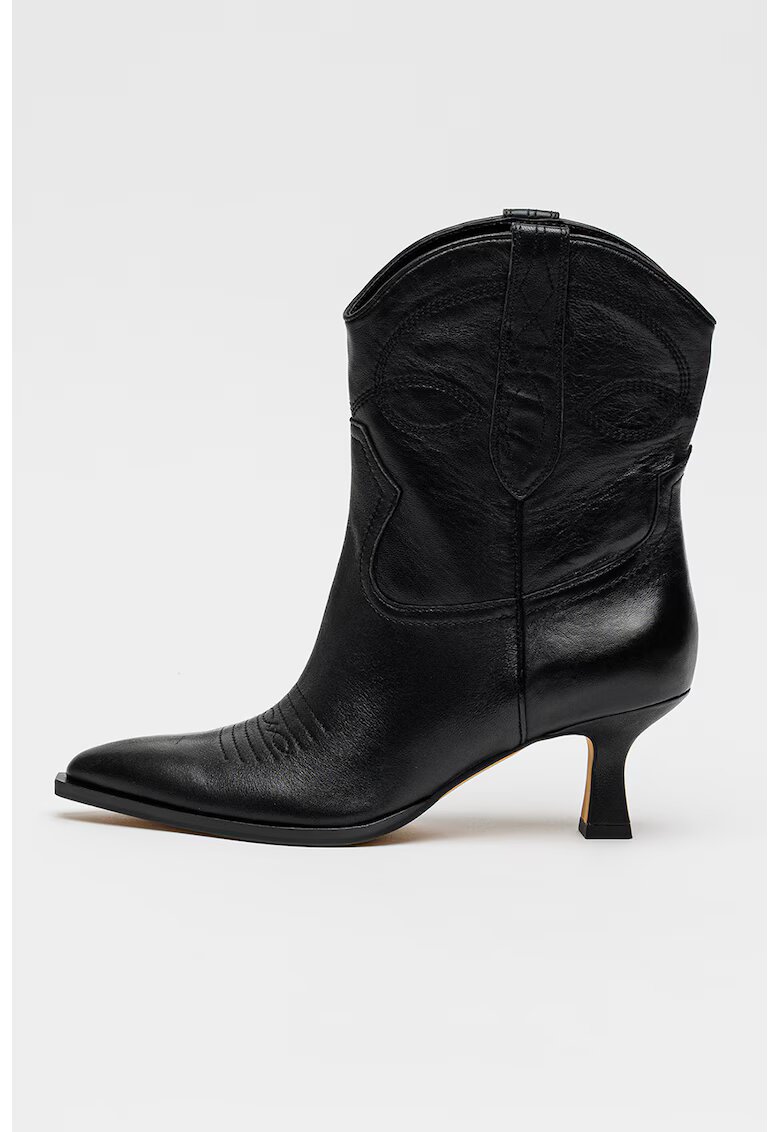 Dolce Vita Botine cowboy de piele Angel - Negru