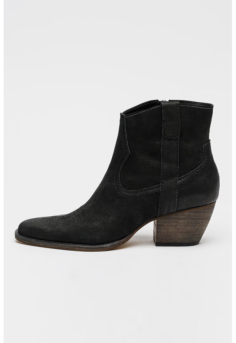 Dolce Vita Botine cowboy de piele intoarsa Silma - Negru stins