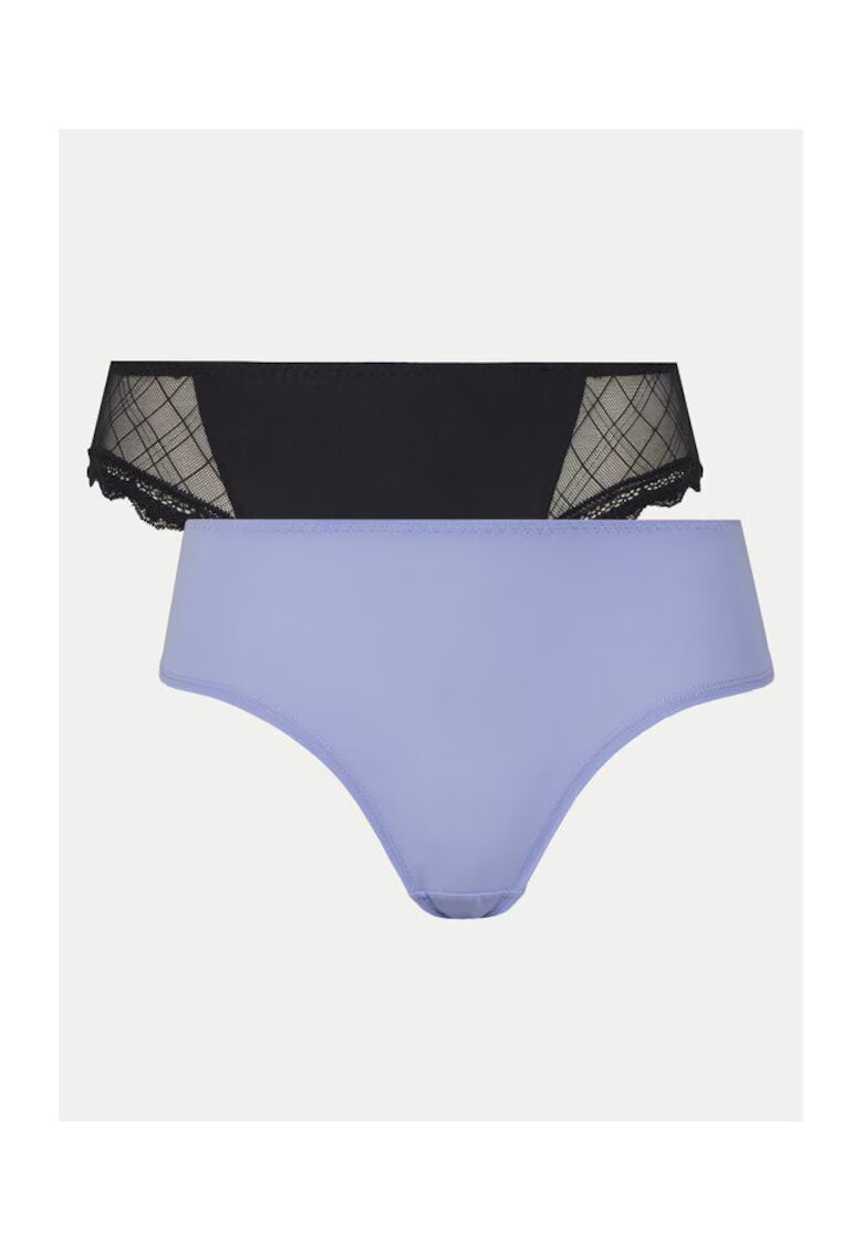 Dorina Set 2 chiloti dama - 305235169 - Poliamida - Negru - Negru