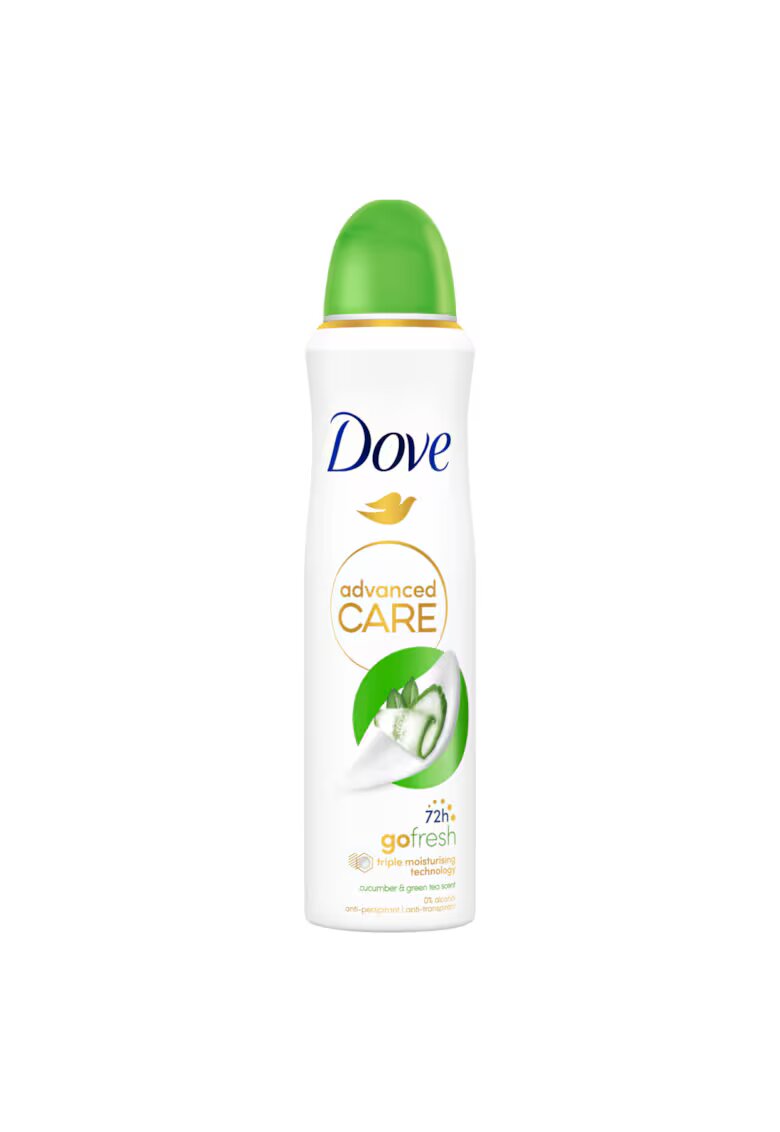 Dove Deodorant Advanced Care Spray - 150 ml - Ceai verde/Castravete