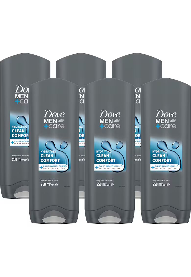 Dove Gel de dus Men + Care Clean Comfort - 6x250 ml