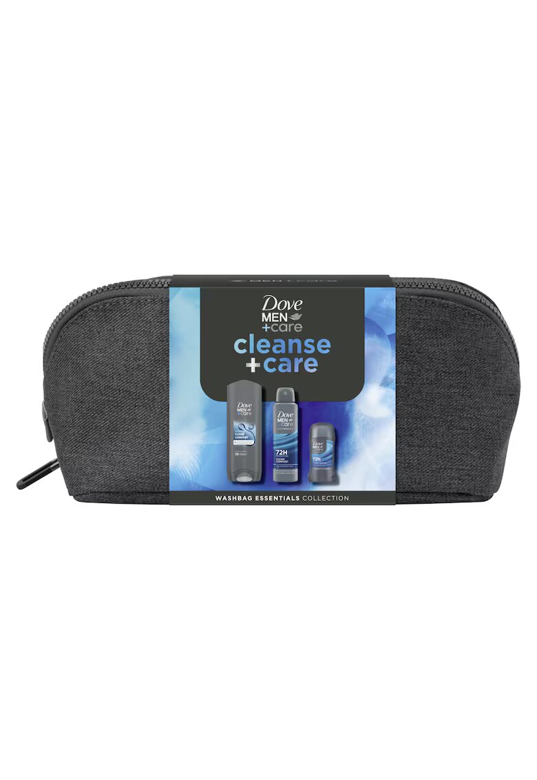 Dove Set Cadou Men Cleanse+Care: Gel de dus Clean Comfort - 250 ml + Spray Clean Comfort 150ml + Stick Clean Comfort - 50 ml