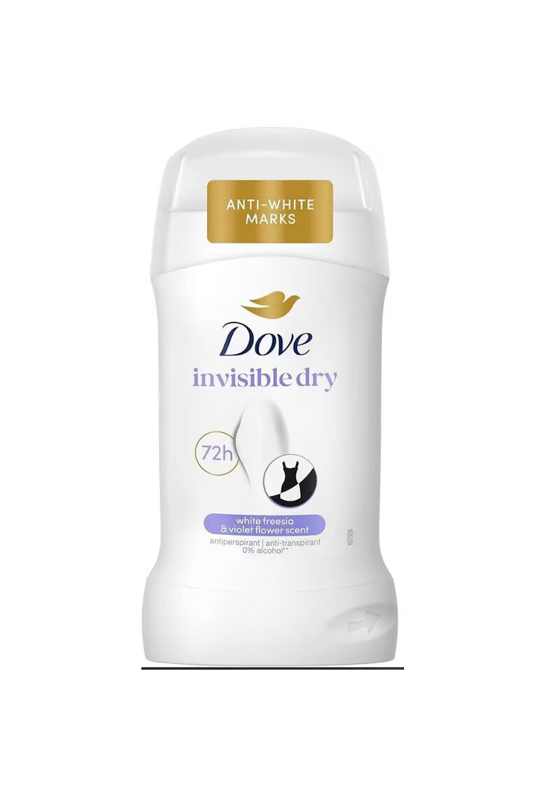 Dove stick antiperspirant invisible dry 50ml 72h 0% alcool