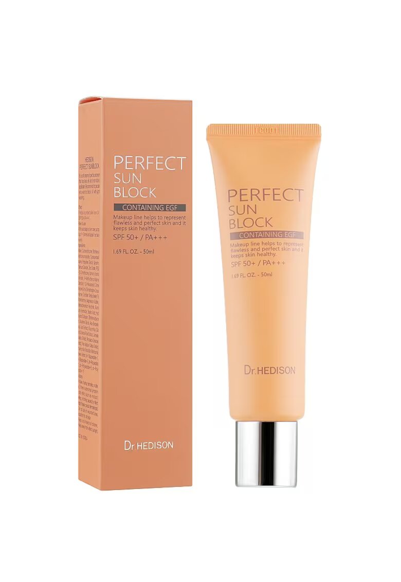 Dr HEDISON Crema pentru fata hidratanta Perfect Sun Block SPF50 50 ml