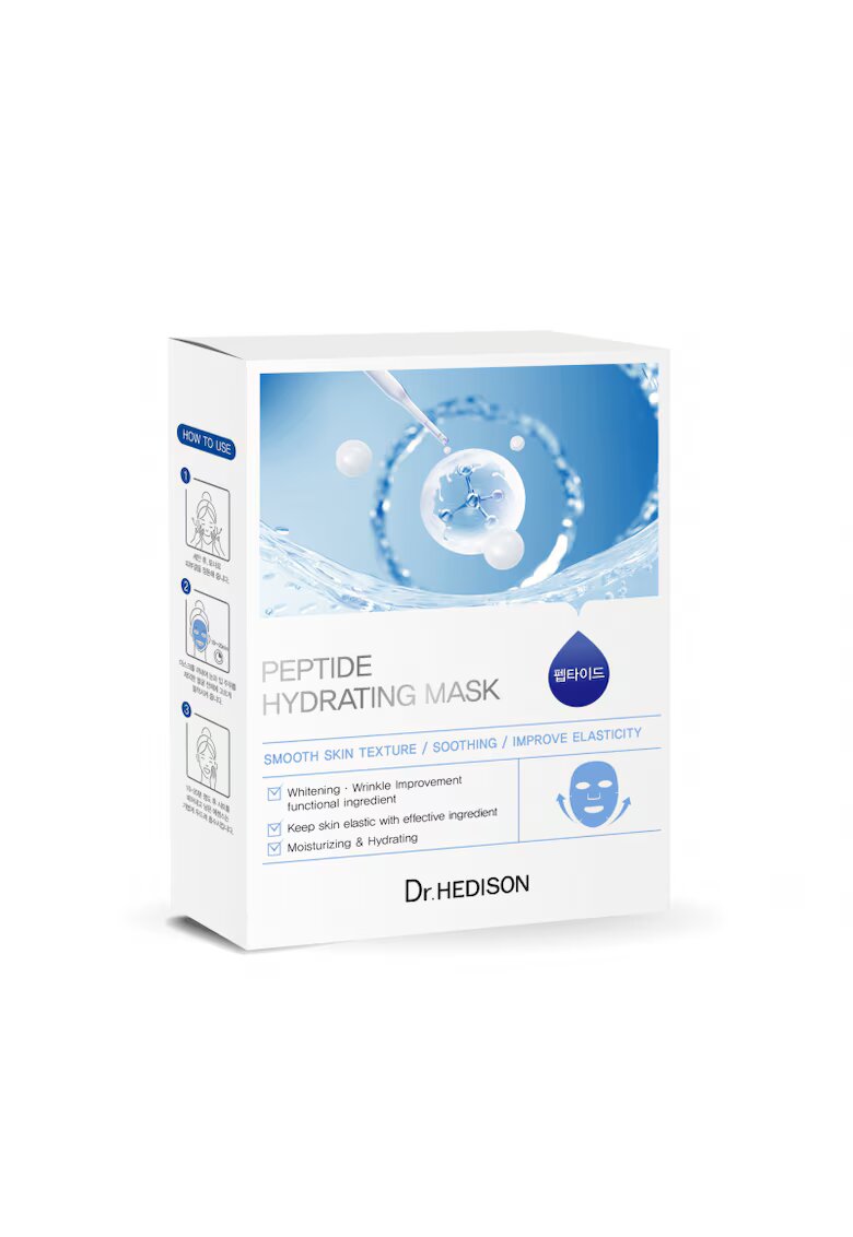 Dr HEDISON Masti pentru frunte si ochi Peptide Hydrating Mask 10 x 25 g