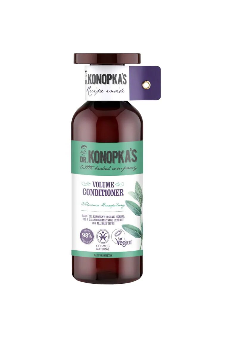 DR KONOPKAS LITTLE HERBAL COMPANY Balsam pentru volum pentru toate tipurile de par - 500 ml