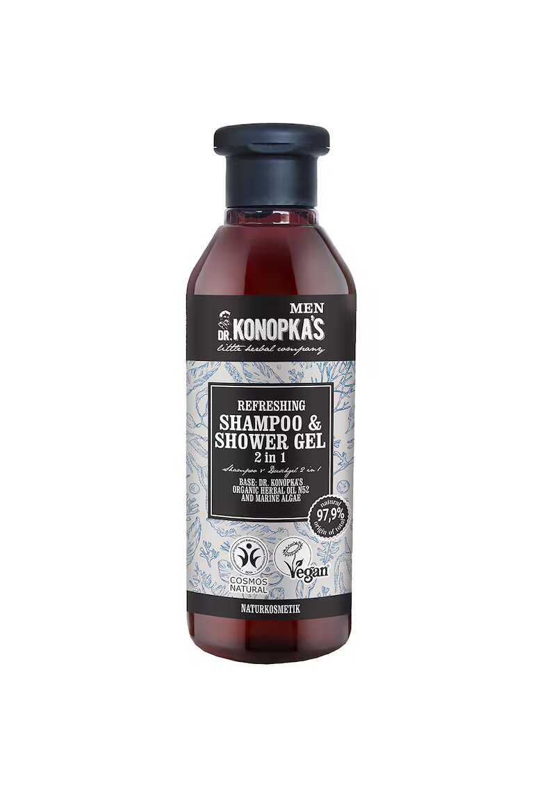DR KONOPKAS LITTLE HERBAL COMPANY Men Sampon si gel de dus revigorant 2in1 280 ml