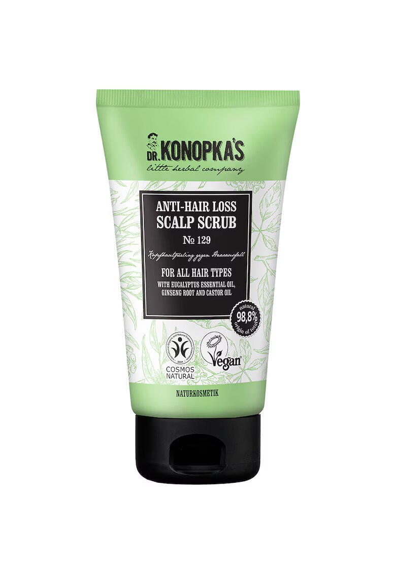 DR KONOPKAS LITTLE HERBAL COMPANY Scrub pentru scalp impotriva caderii parului Nr.129 150 ml