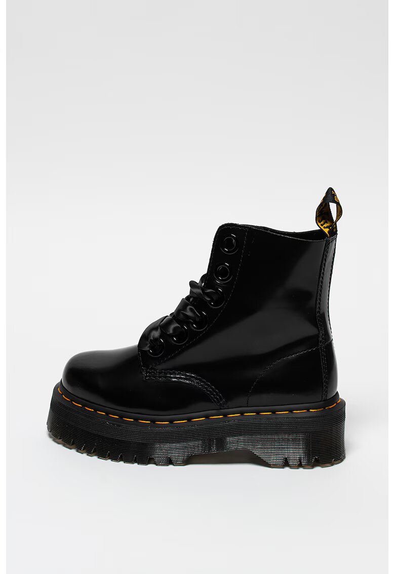 Dr. Martens Bocanci de piele cu aspect lacuit Molly