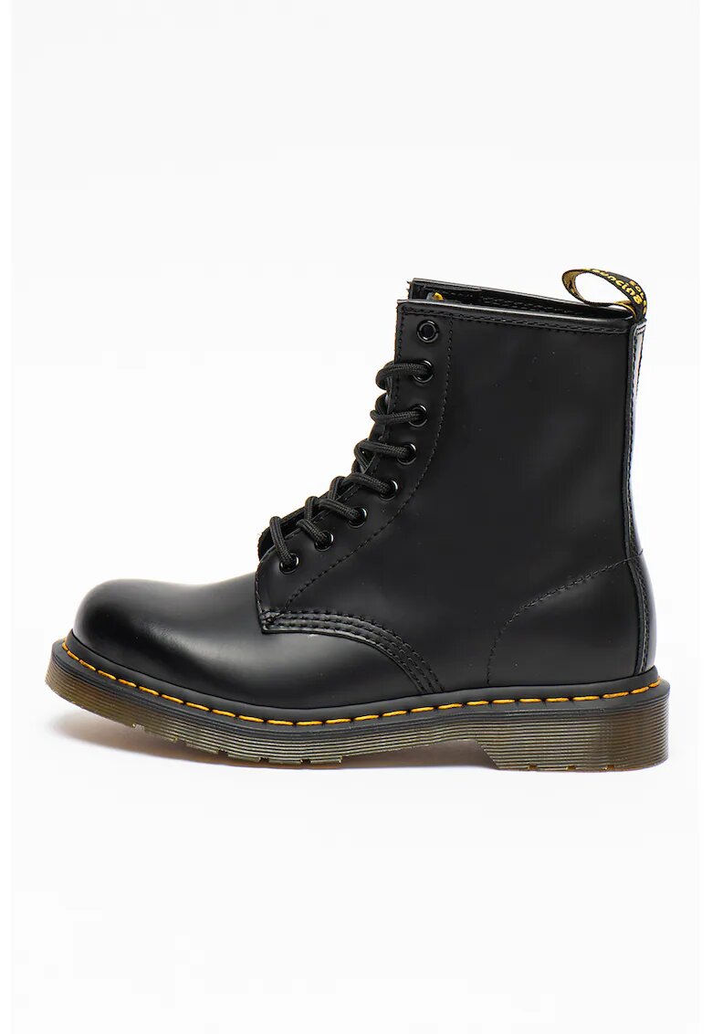 Dr Martens Bocanci de piele cu cusaturi contrastante Smooth - Negru