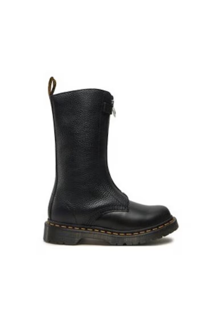 Dr Martens Cizme dama 1B99 Front Zip - piele - negru -