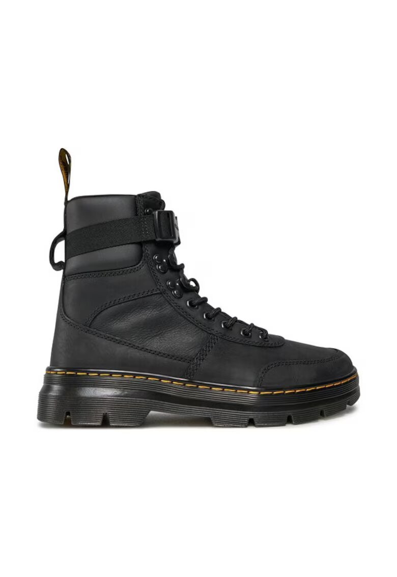 Dr Martens Ghete dama Dr.Martens Combs Tech Leather - piele - negru