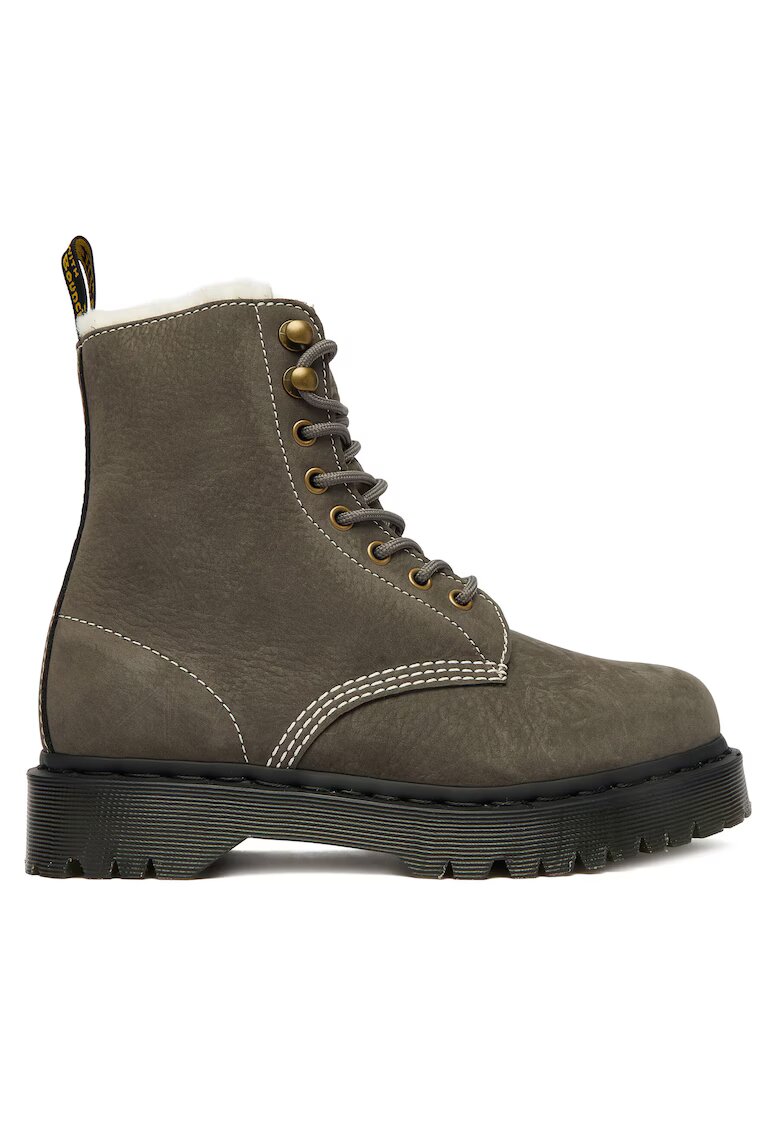 Dr. Martens Ghete dama Gunmetal - piele naturala - verde
