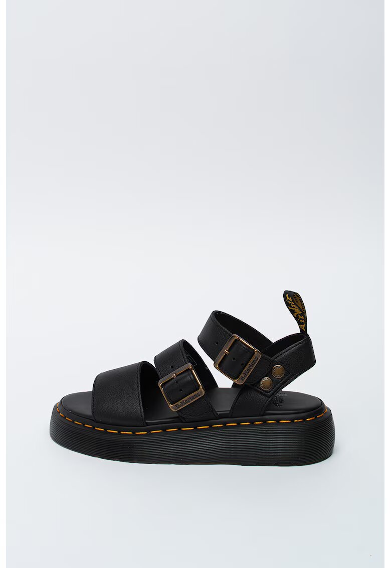 Dr Martens Sandale de piele cu cusaturi contrastante Gryphon