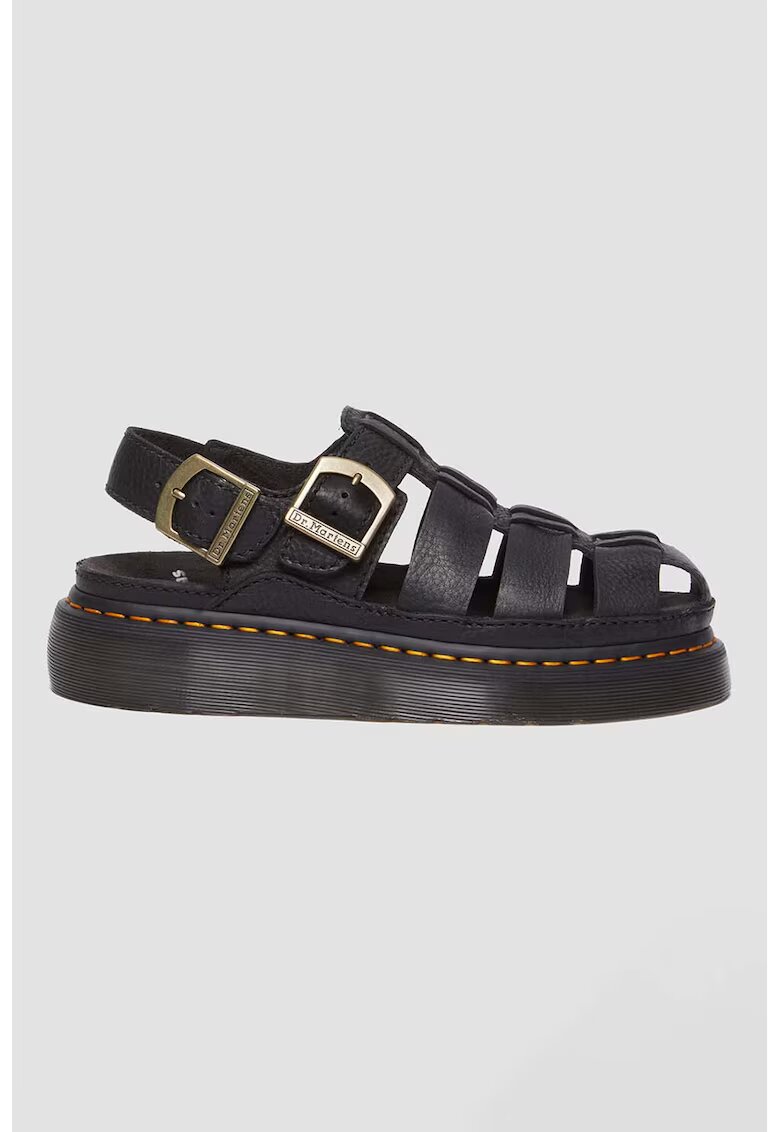 Dr Martens Sandale de piele cu inchidere cu catarama - Negru