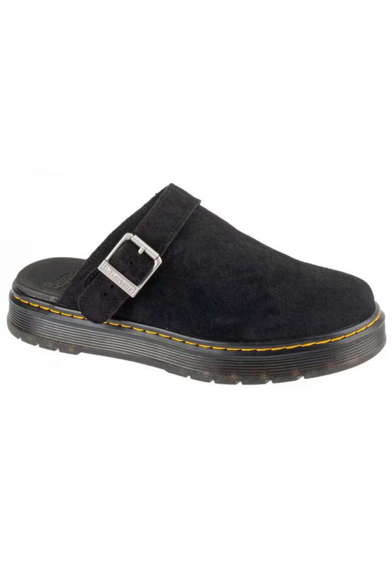 Dr Martens Slapi Brookline - piele intoarsa - negru