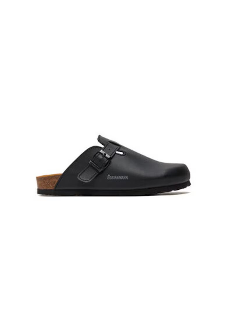 DrBrinkmann Slapi barbati Dr Brinkmann - 600140 - Piele ecologica - Negru - Negru