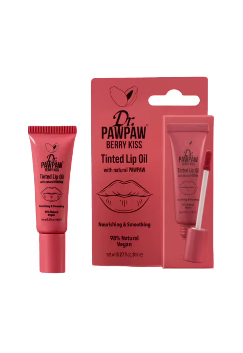 DrPawPaw Ulei de buze colorat hranitor cu extract de papaya - Berry Kiss - 8 ml