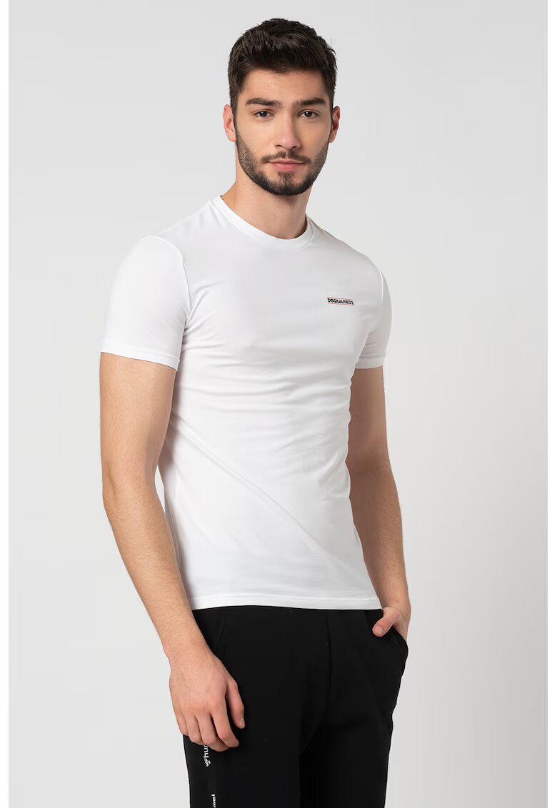 Dsquared2 Tricou de casa cu logo - Alb
