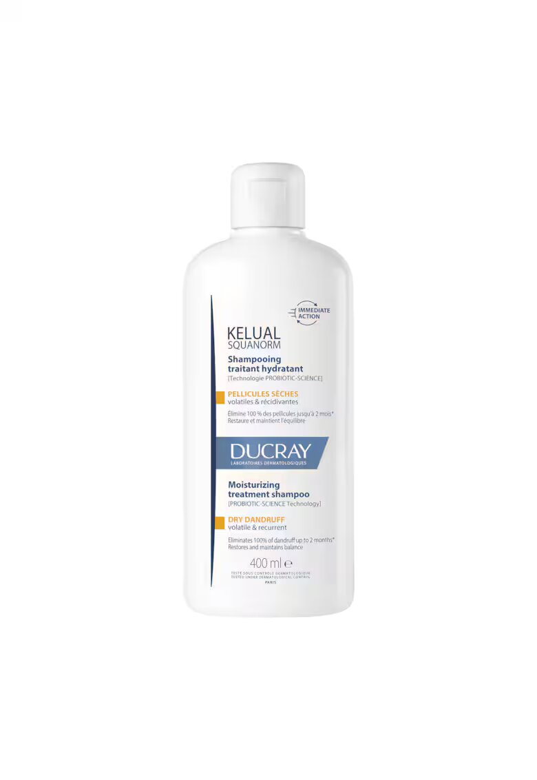 Ducray Sampon tratament dermatocosmetic seboreglator - matreata uscata Kelual Squanorm - 400 ml