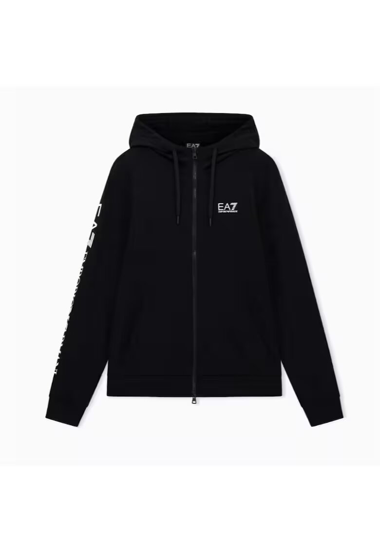EA7 Bluza cu fermoar TRAIN LOGO SERIES M HOODIE FZ EXTENDED LOGO COFT CC-7M000568-AF13512-MC001