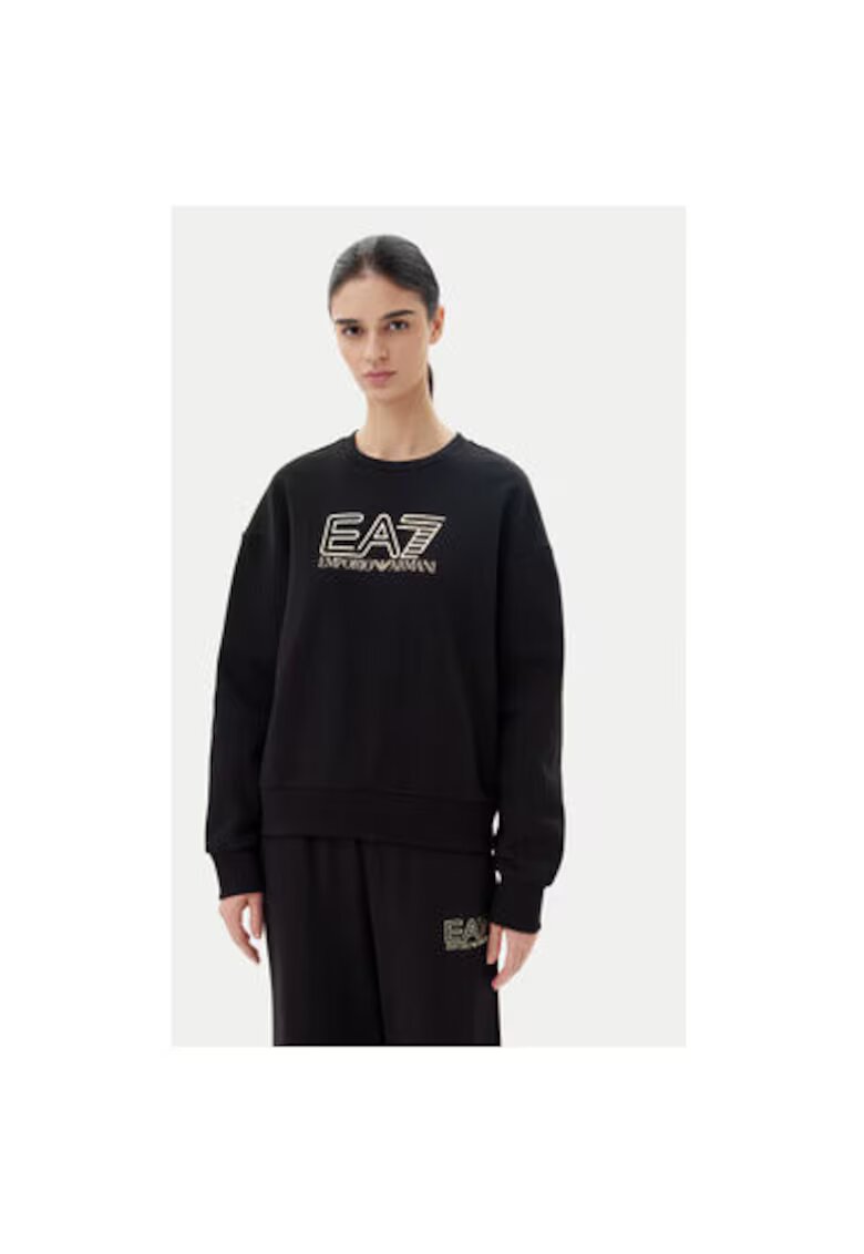 EA7 Bluza dama Emporio Armani - 7W000100 AF10377 - Bumbac/Poliester - Negru - Negru