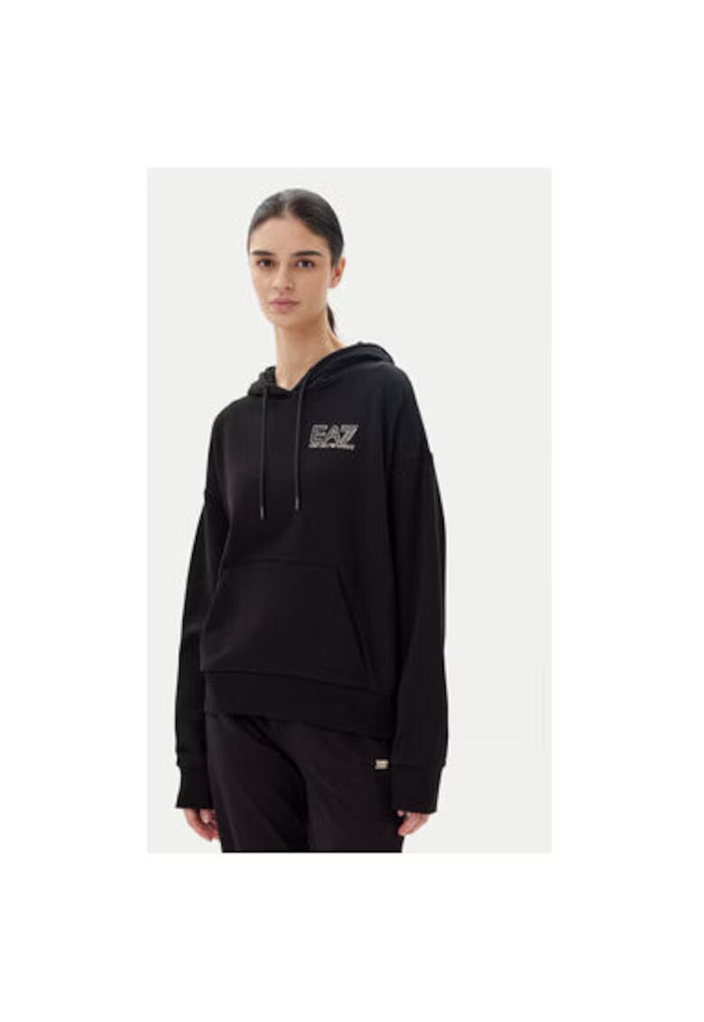 EA7 Bluza dama Emporio Armani - 7W000101 AF12473 - Bumbac/Poliester - Negru - Negru