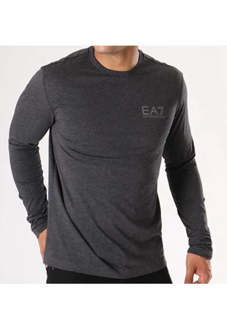 EA7 Bluza din bumbac cu logo -